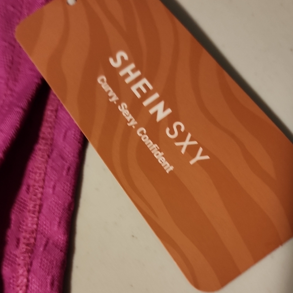 NWT Shein SXY Hot Pink Dress - Picture 2 of 7